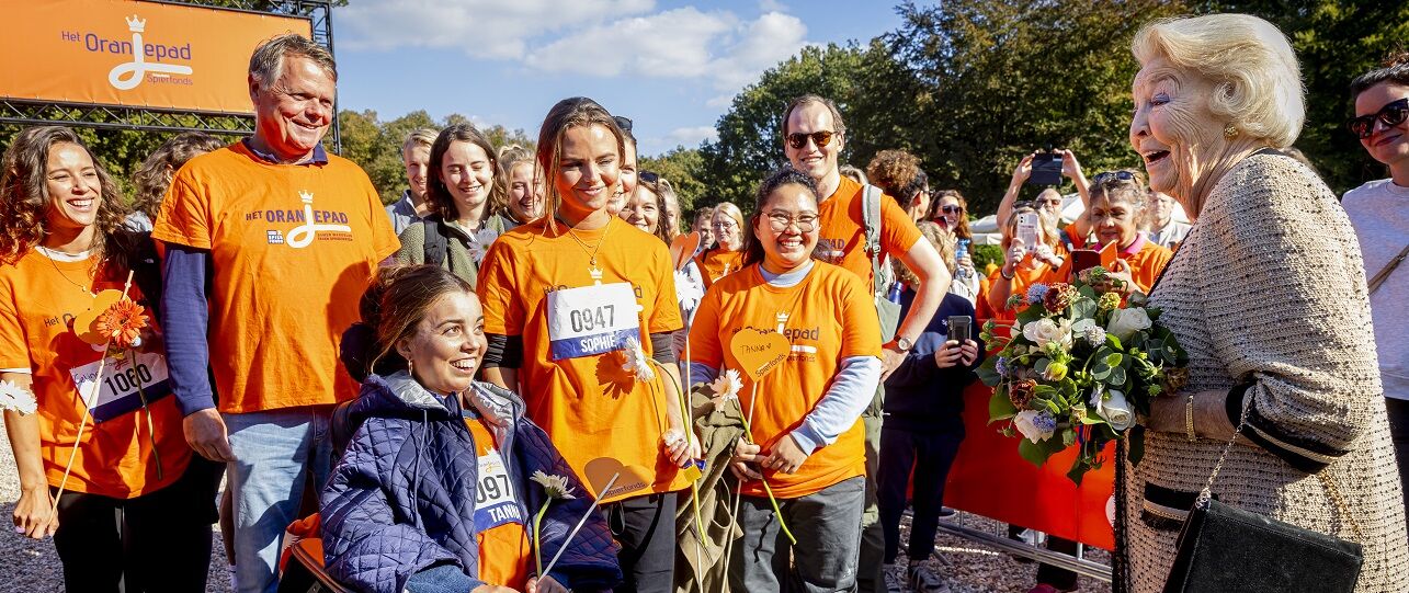 Prinses Beatrix bij Oranjepad, strijd tegen spierziekten