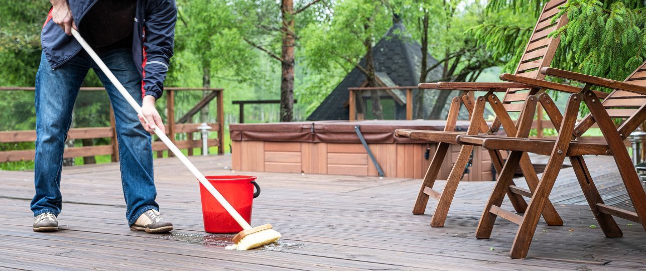 houten terras schoonmaken tips