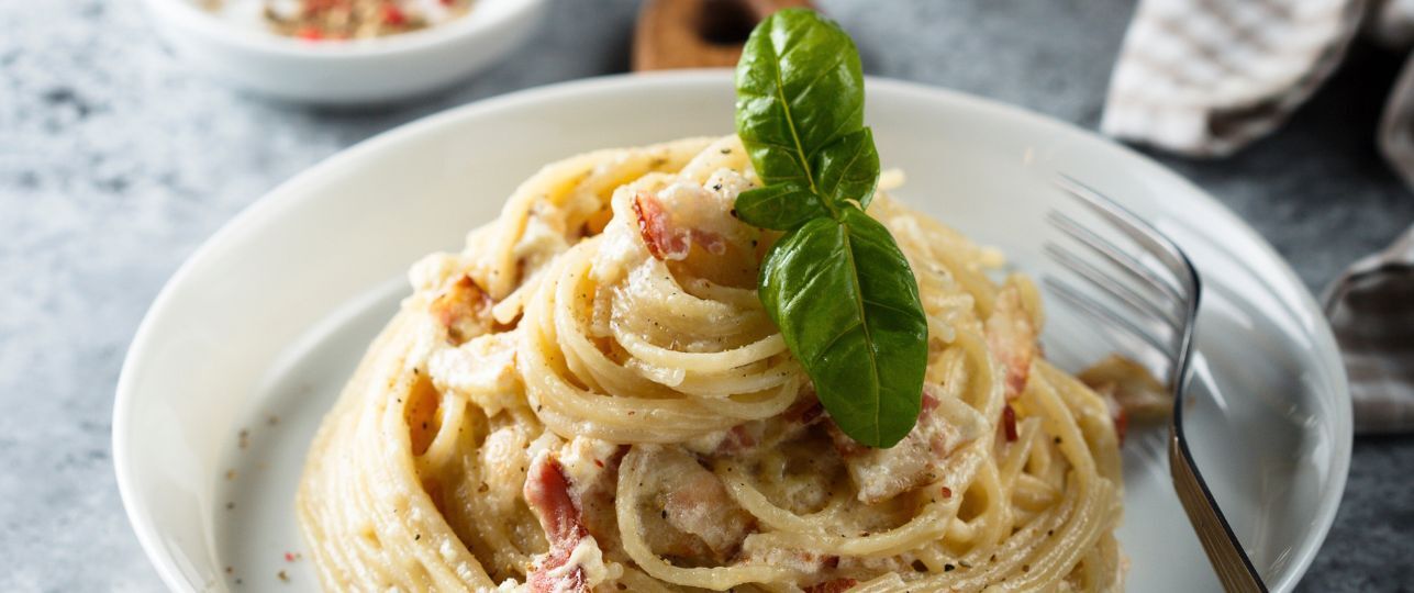 spaghetti carbonara recept