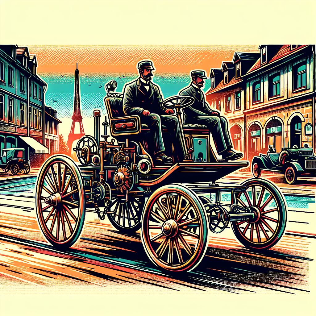 1886 - Eerste rit met de Benz auto