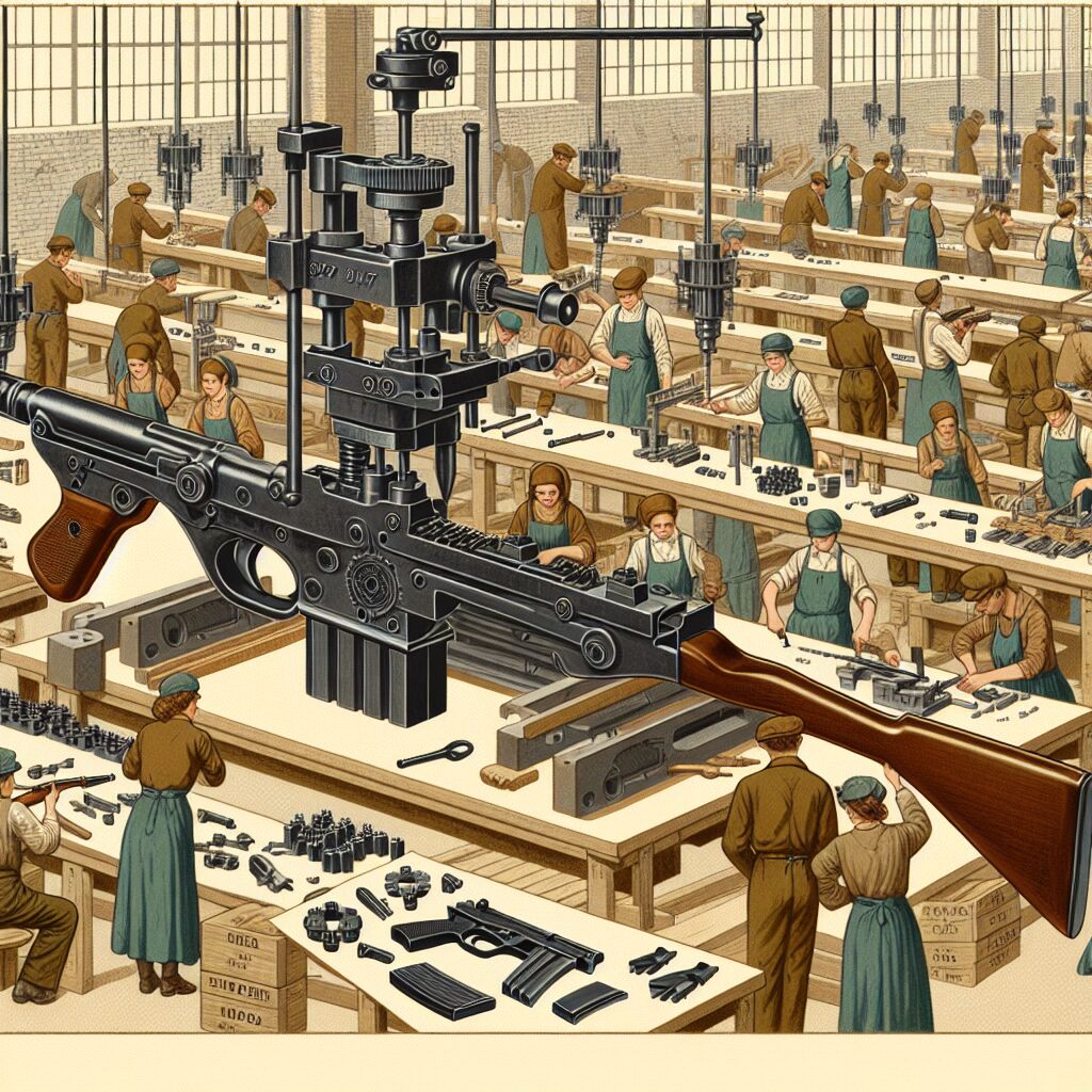 1947 Productie van de Kalasjnikov