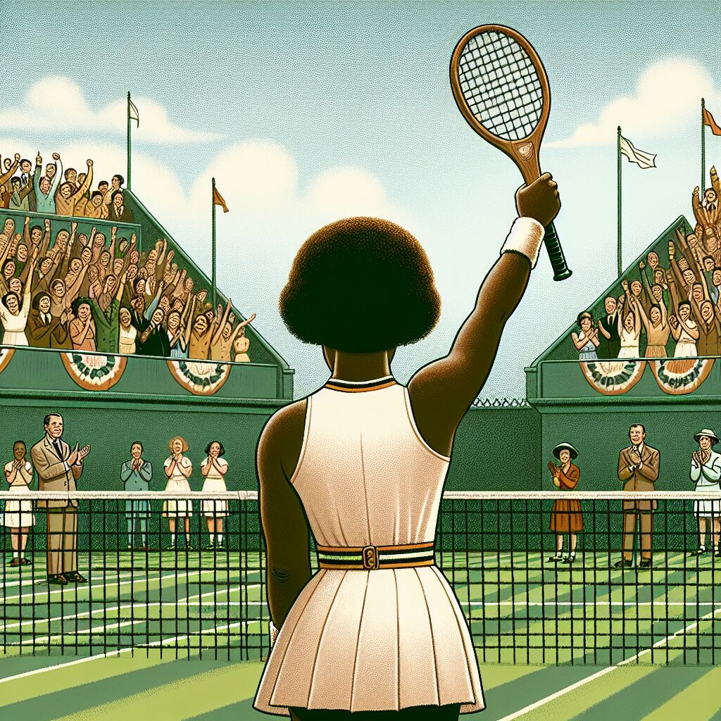 1957 Althea Gibson wint Wimbledon