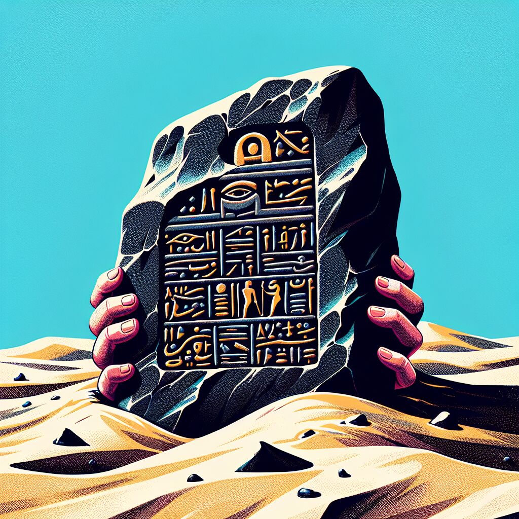 1799 Vondst van de Steen van Rosetta