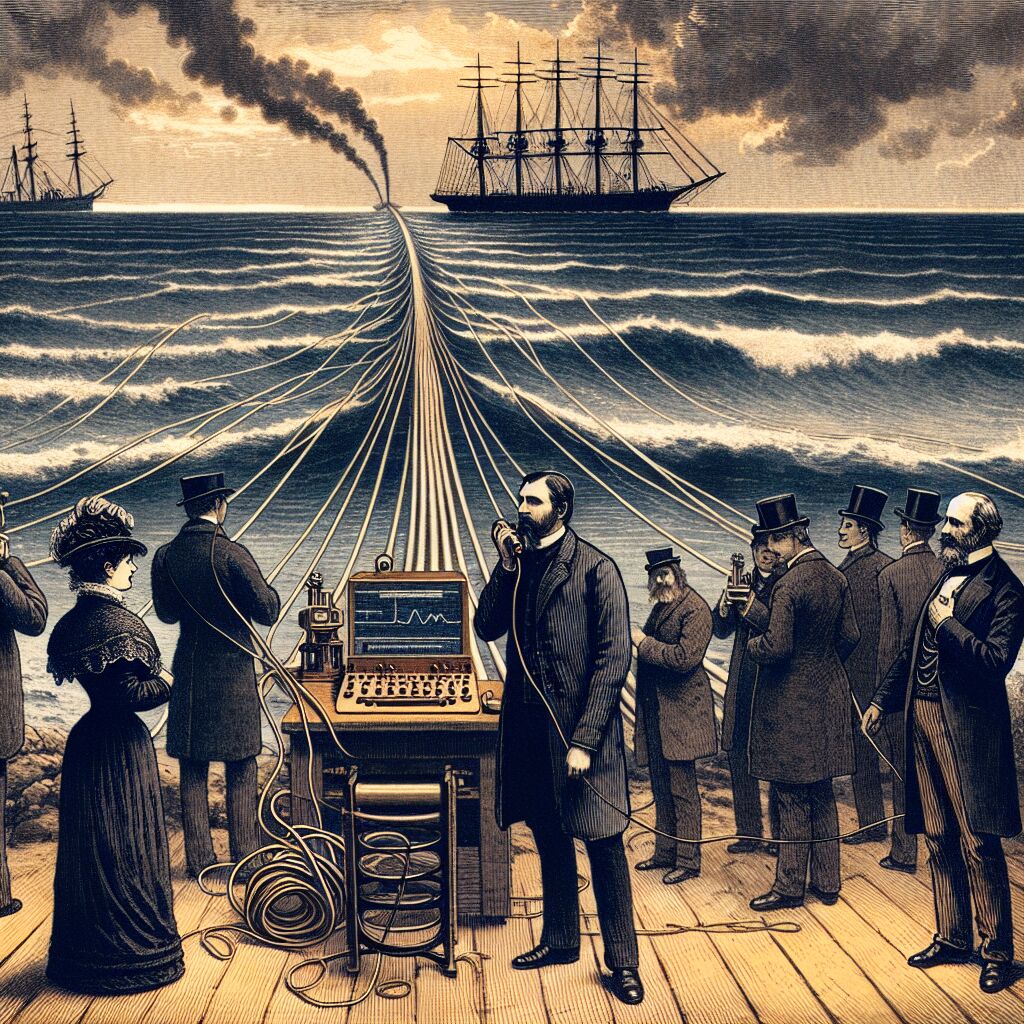 1866 Eerste telegraafkabel tussen Amerika en Europa