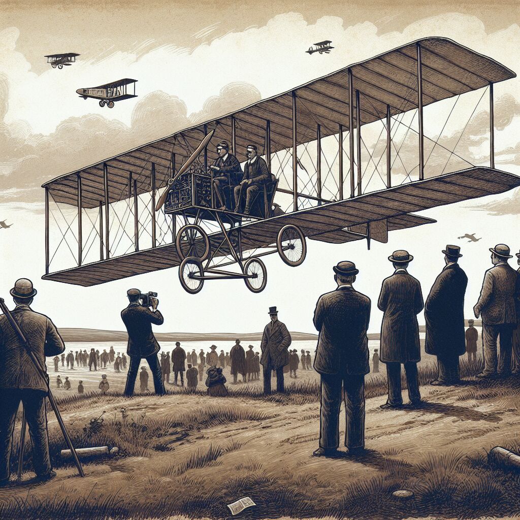1901 - De eerste gemotoriseerde vlucht