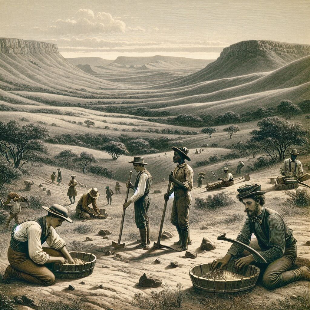 1901 - Goud ontdekt in Zuid-Afrika