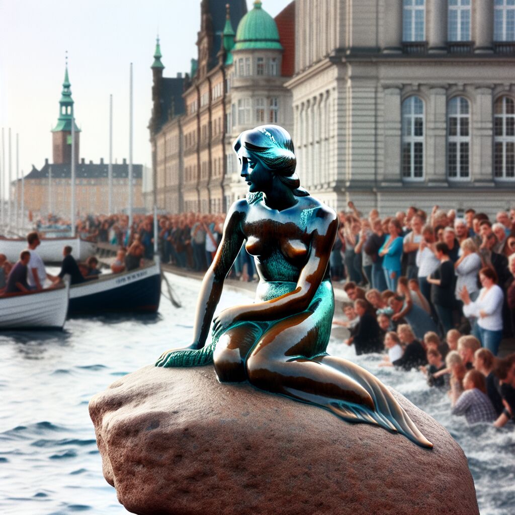 1913 - Onthulling van het beeld de Kleine Zeemeermin