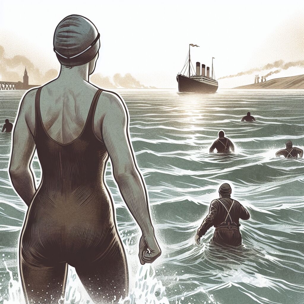 1926 - Gertrude Ederle zwemt het Kanaal over