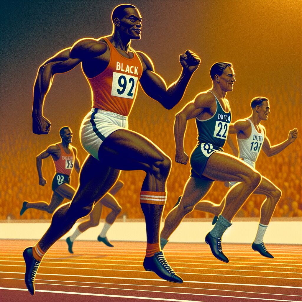 1936 - Owens wint de 100 meter sprint op de Spelen