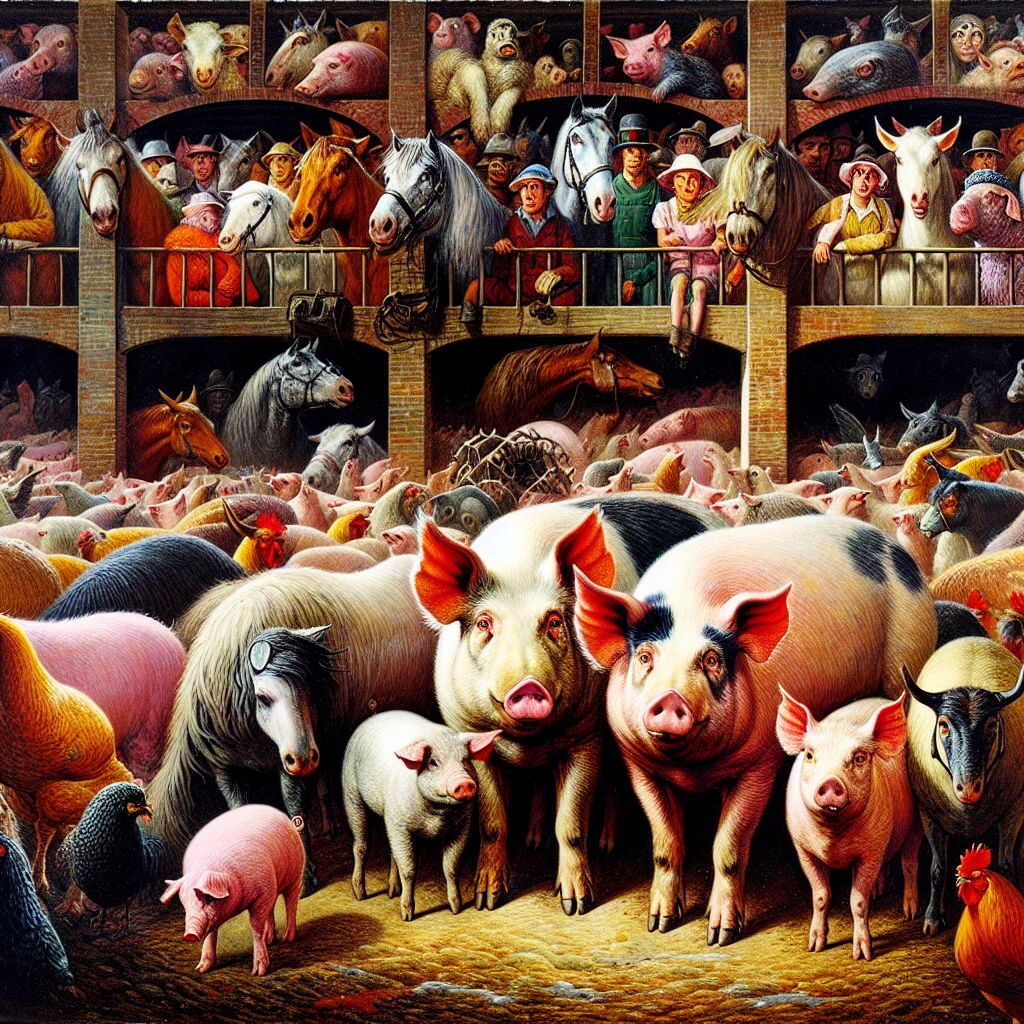 1945 - George Orwell publiceert Animal Farm
