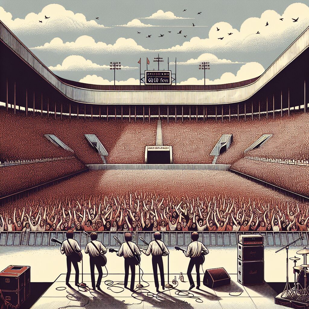 1965 The Beatles in het Shea Stadium