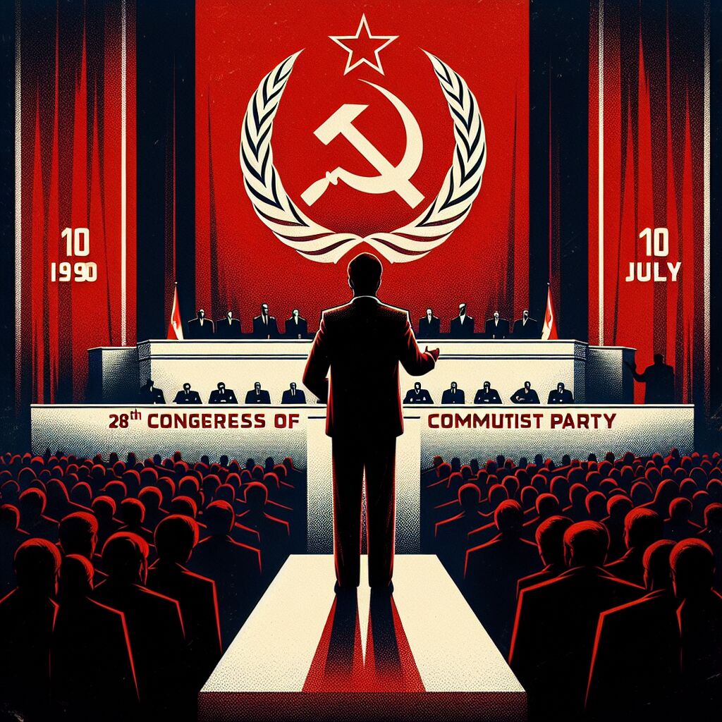 1990 - Michael Gorbatsjov herkozen tot partijleider