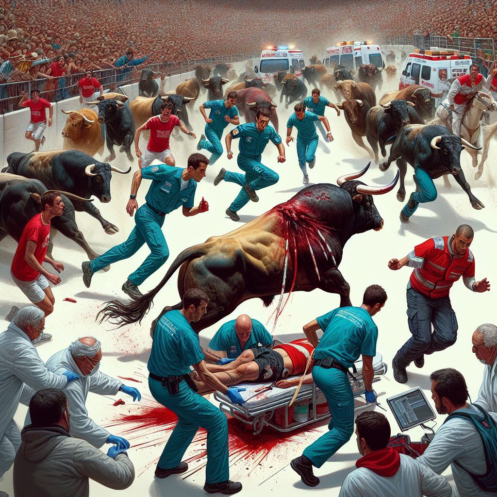 2004 Stierenrennen in Pamplona