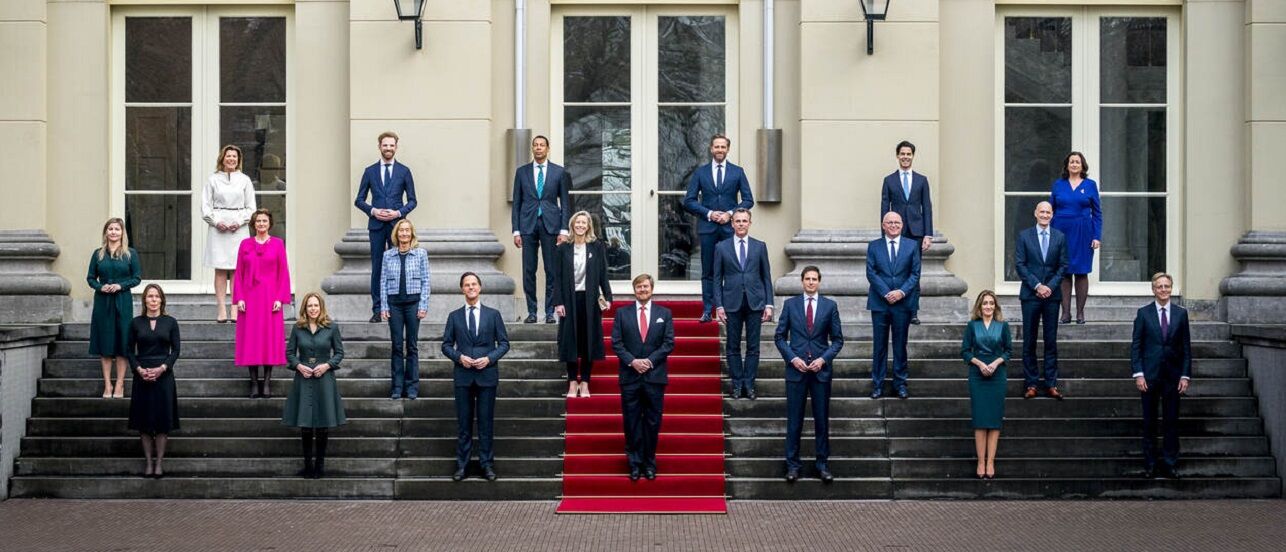 Kabinet op het bordes bij de koning