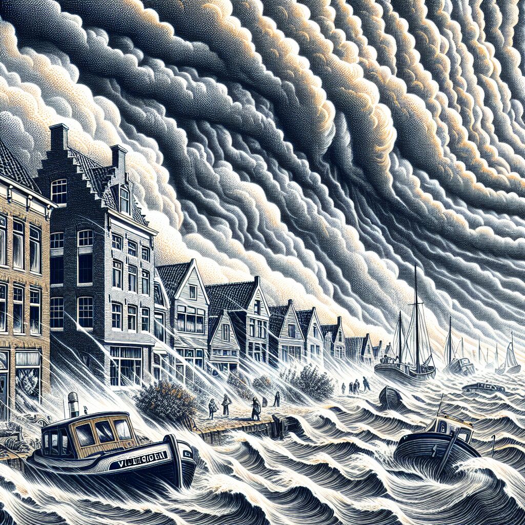 1944 - Hevigste storm ooit gemeten in Nederland