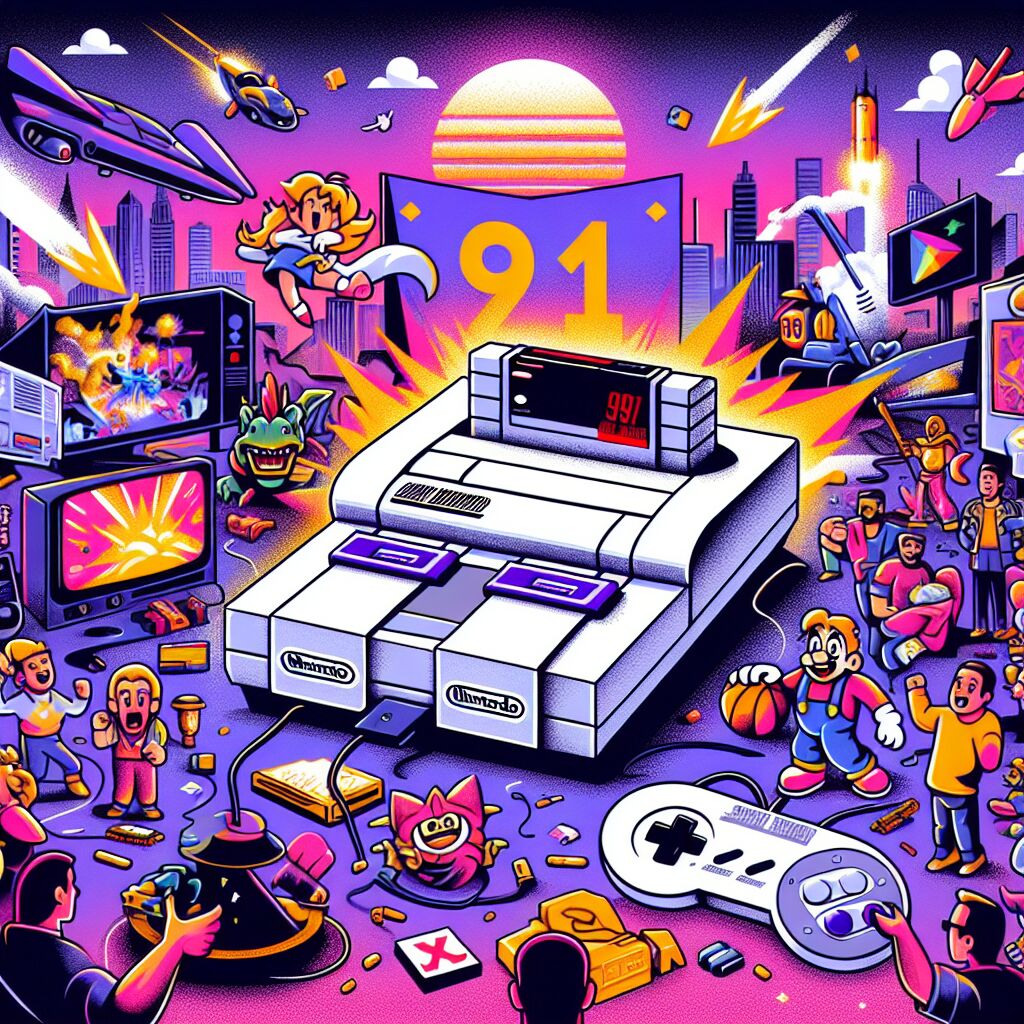 1991 - Lancering van het Super Nintendo Entertainment System