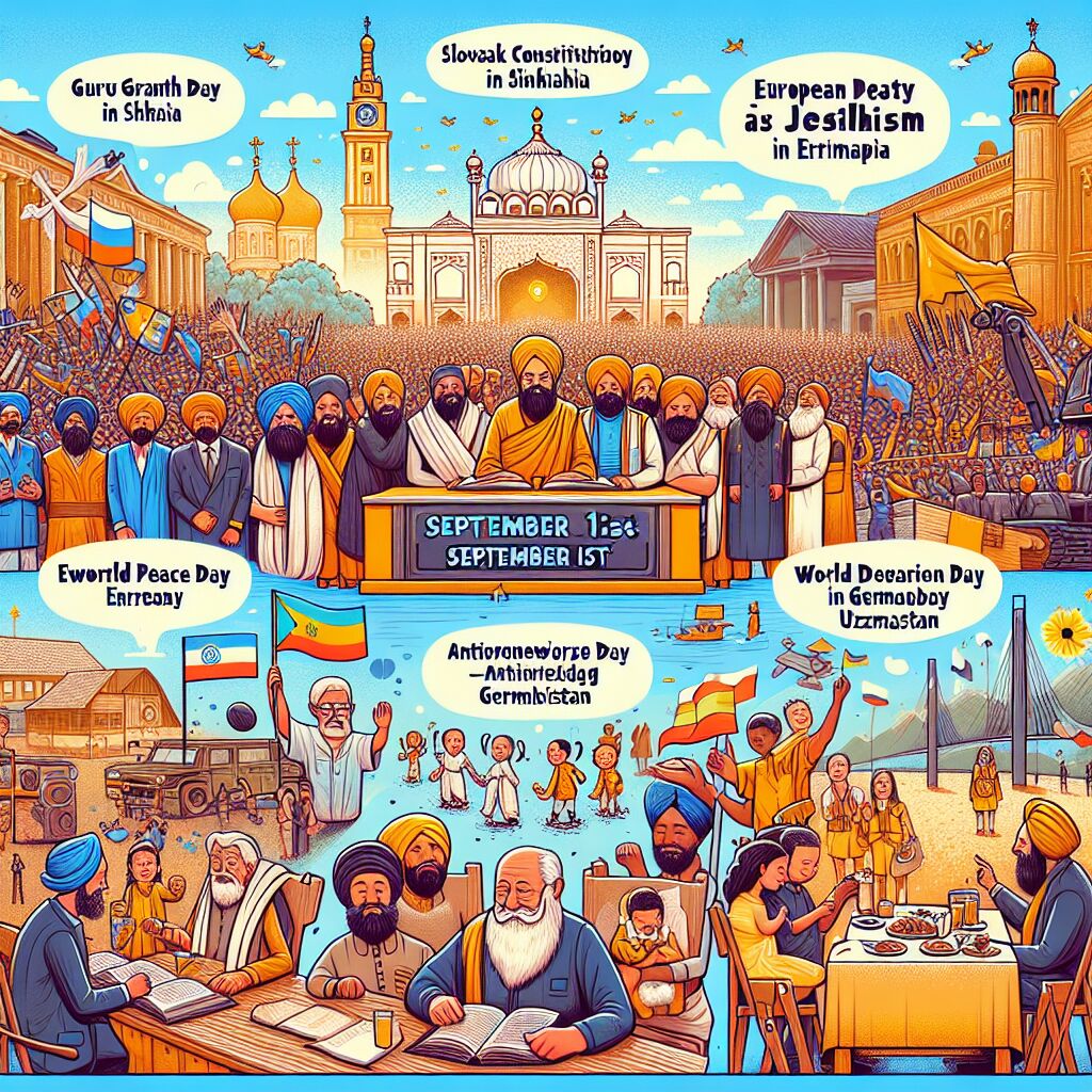 Feestdagen op 1 september