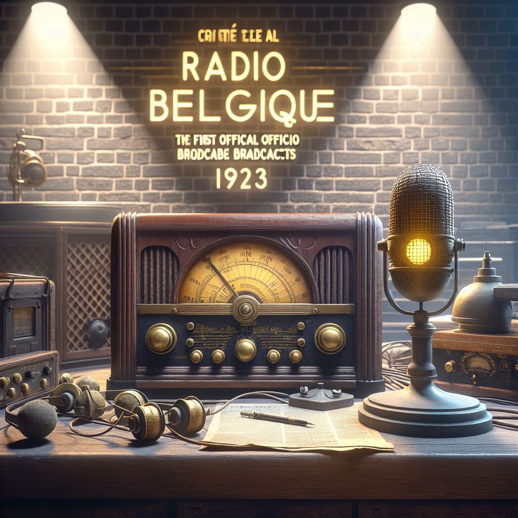 1923 - Eerste offici&euml;le uitzendingen van Radio Belgique