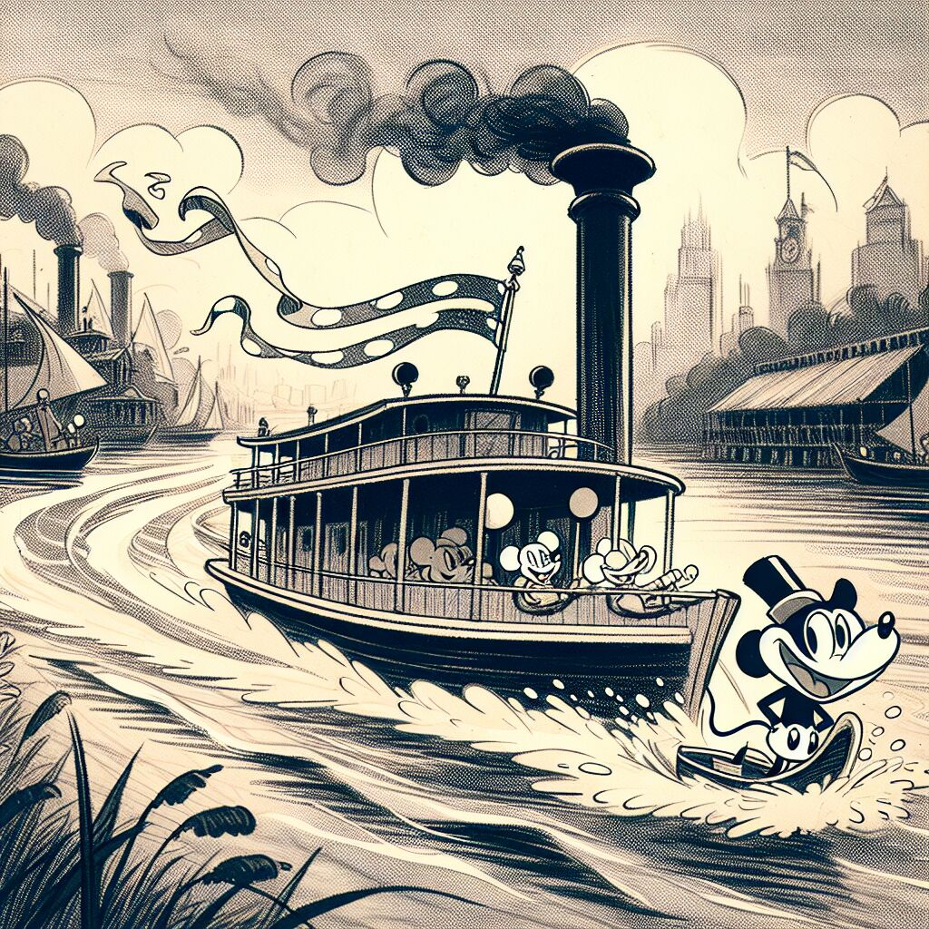 1928 - Première van Steamboat Willie