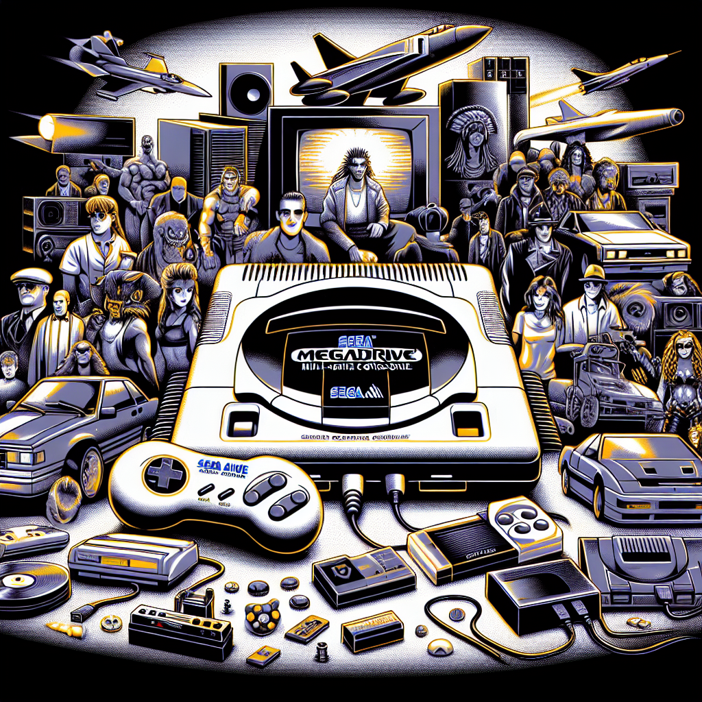 1990 Sega Megadrive multi-spelcomputer uitgebracht in Europa