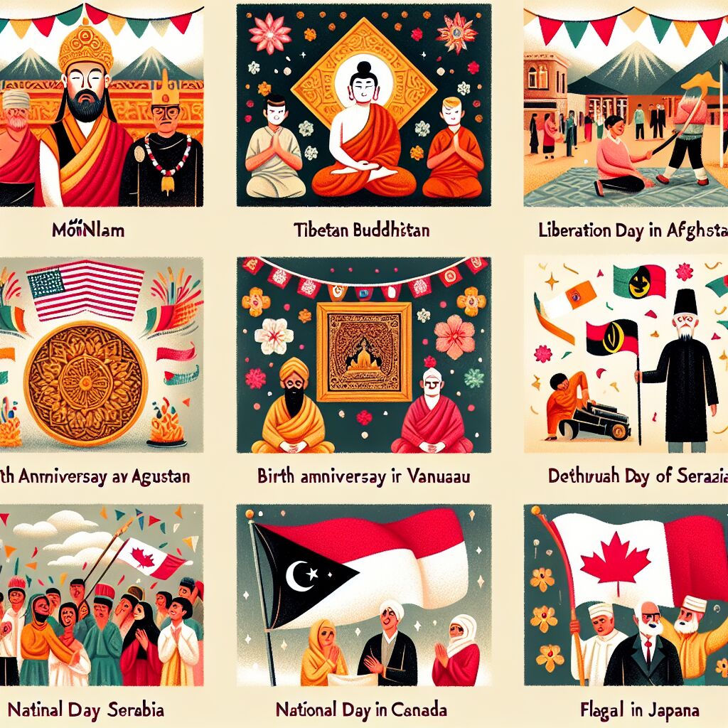 Feestdagen op 15 februari