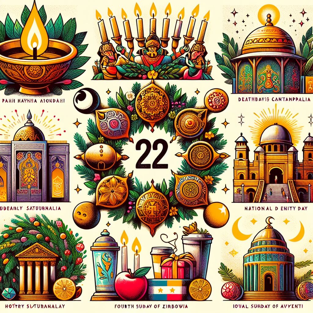 Feestdagen op 22 december