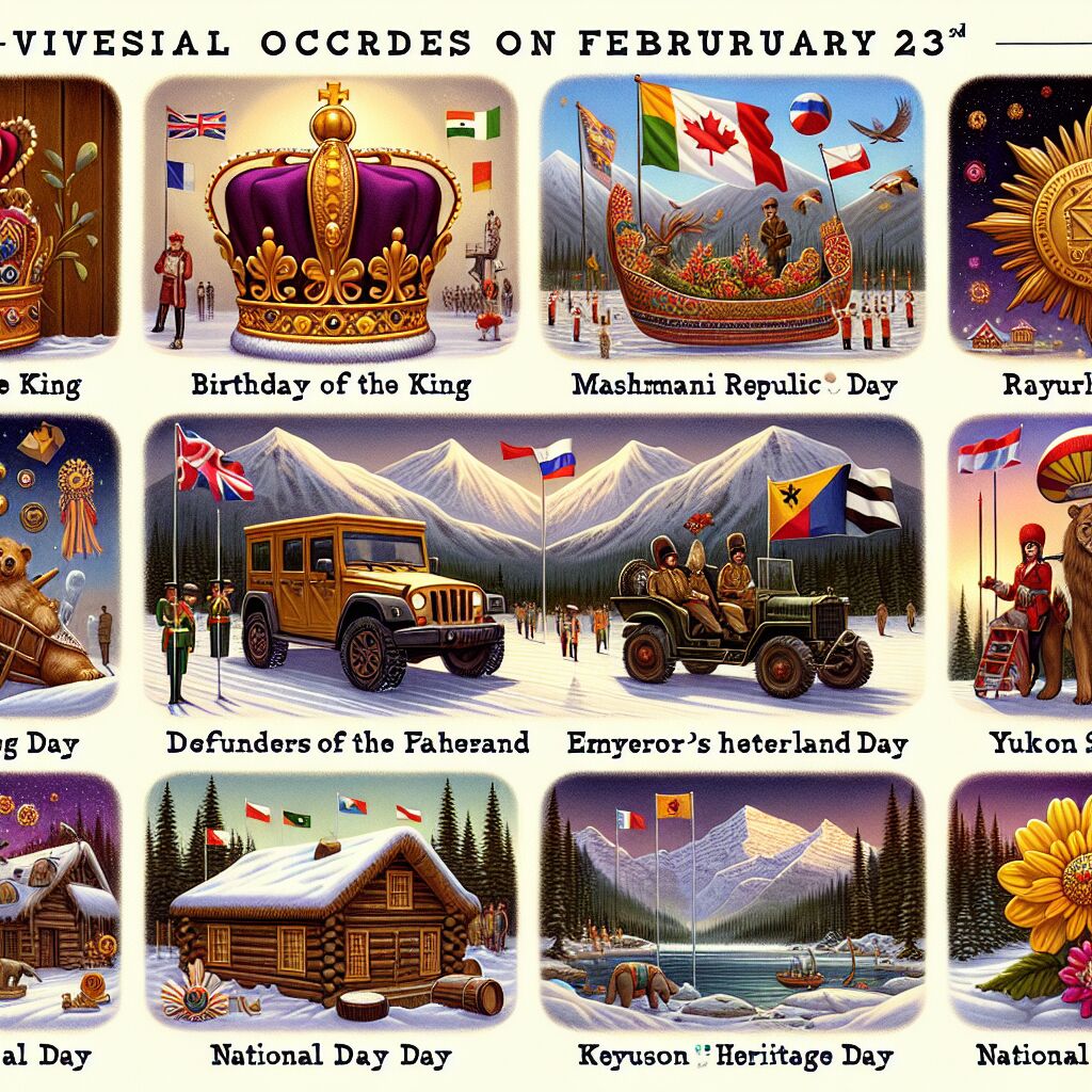 Feestdagen op 23 februari