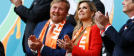 koning Willem-Alexander naar EK voetbalwedstrijd